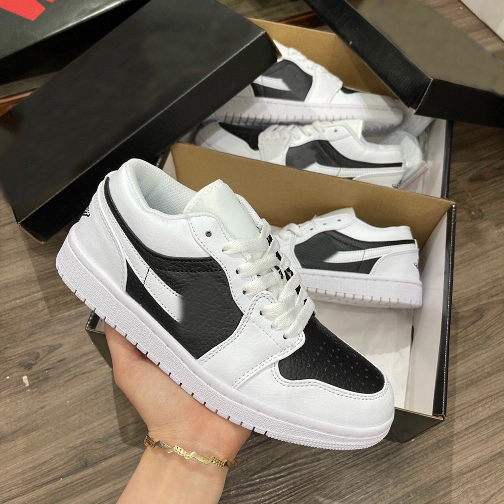 Giày Sneakers Low phối màu White black mã 224