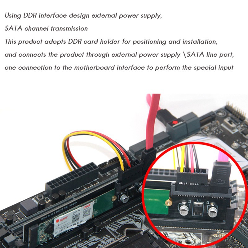 Card Chuyển Đổi Ddr Sang M.2 Ssd Sata 15p Cho Laptop Ddr2 Ddr3 Ddr4 | BigBuy360 - bigbuy360.vn