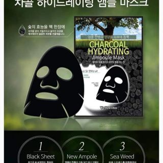 (CÓ BILL MUA HÀNG)  Mặt Nạ Thải Độc,  Trắng Da Wellderma Charcoal Hydrating Ampoule Mask