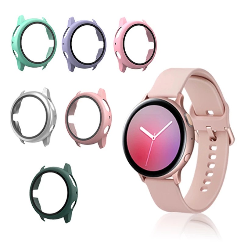 Ốp Bảo Vệ Mặt Đồng Hồ Kèm Kính Cường Lực Cho Samsung Galaxy Watch Active 2 40mm