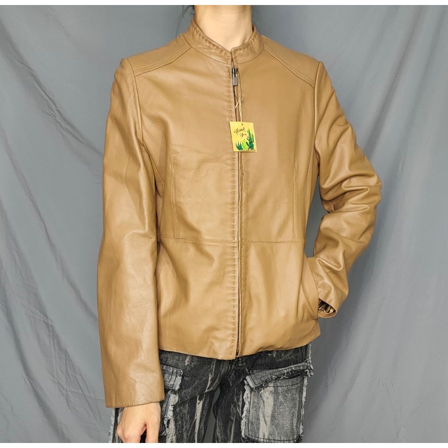 Áo Khoác Da thật Italy size M Second-hand- Đồ Si Bon- AD009