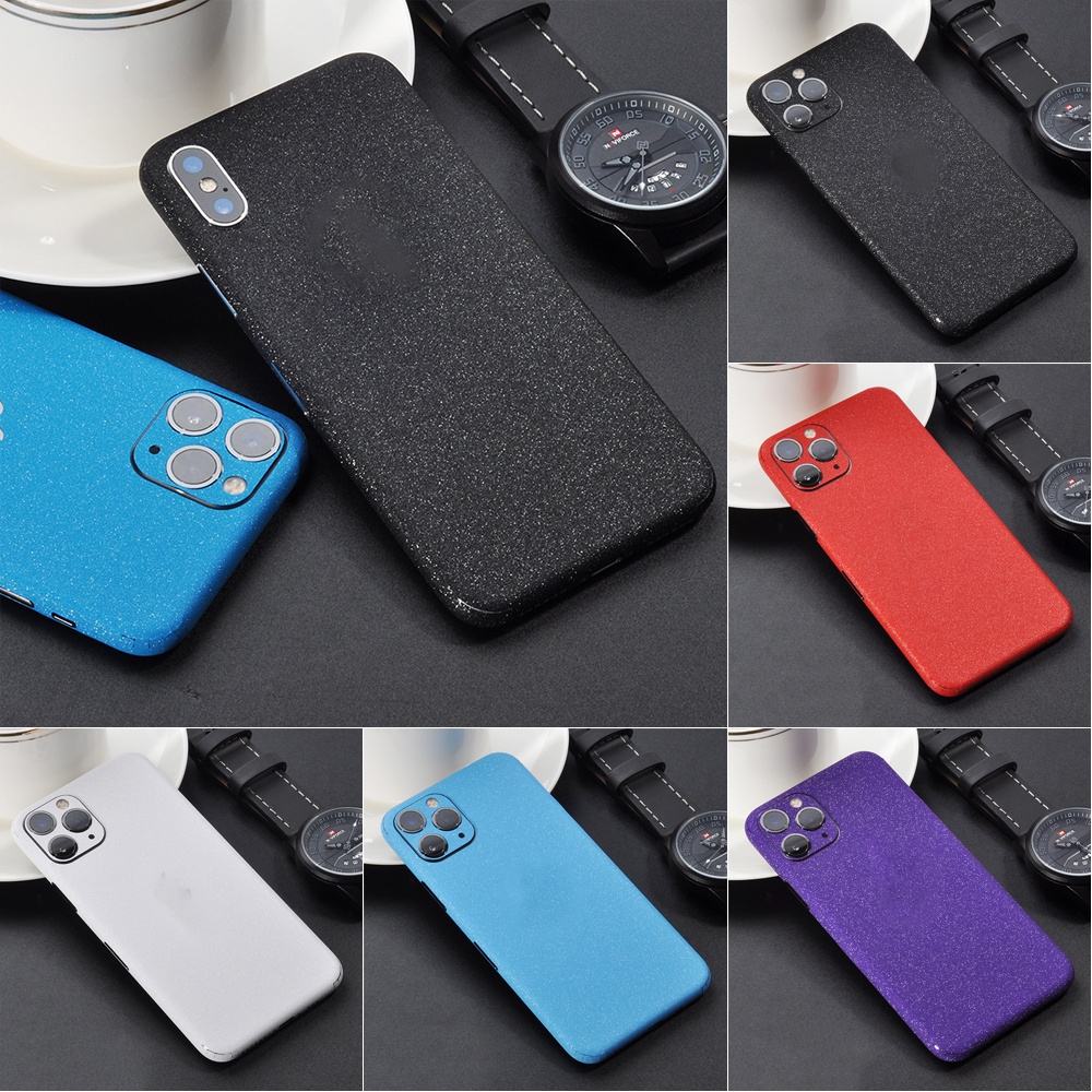 Nhãn Dán Màu Rắn Mờ Khả Năng Chống Xước phù hợp với iPhone XR XS 7Plus 11 12 Pro Max