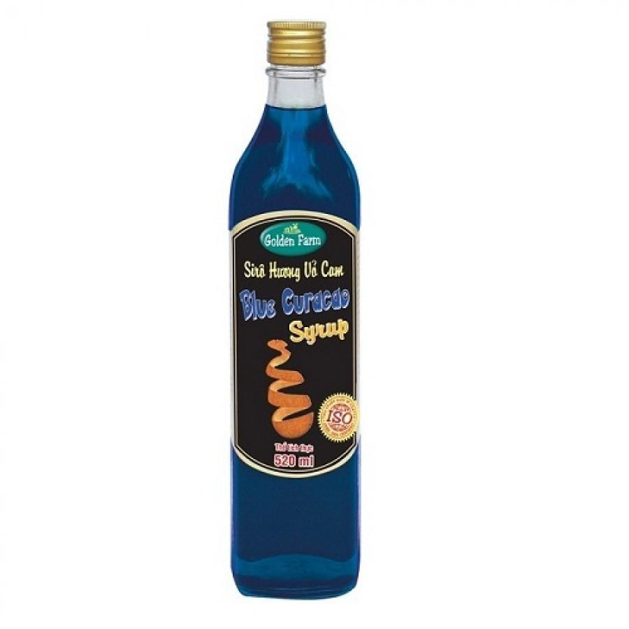 Siro Golden farm Blue Curacao 520ml