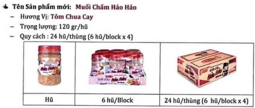 Muối chấm hảo hảo hương vị chua cay