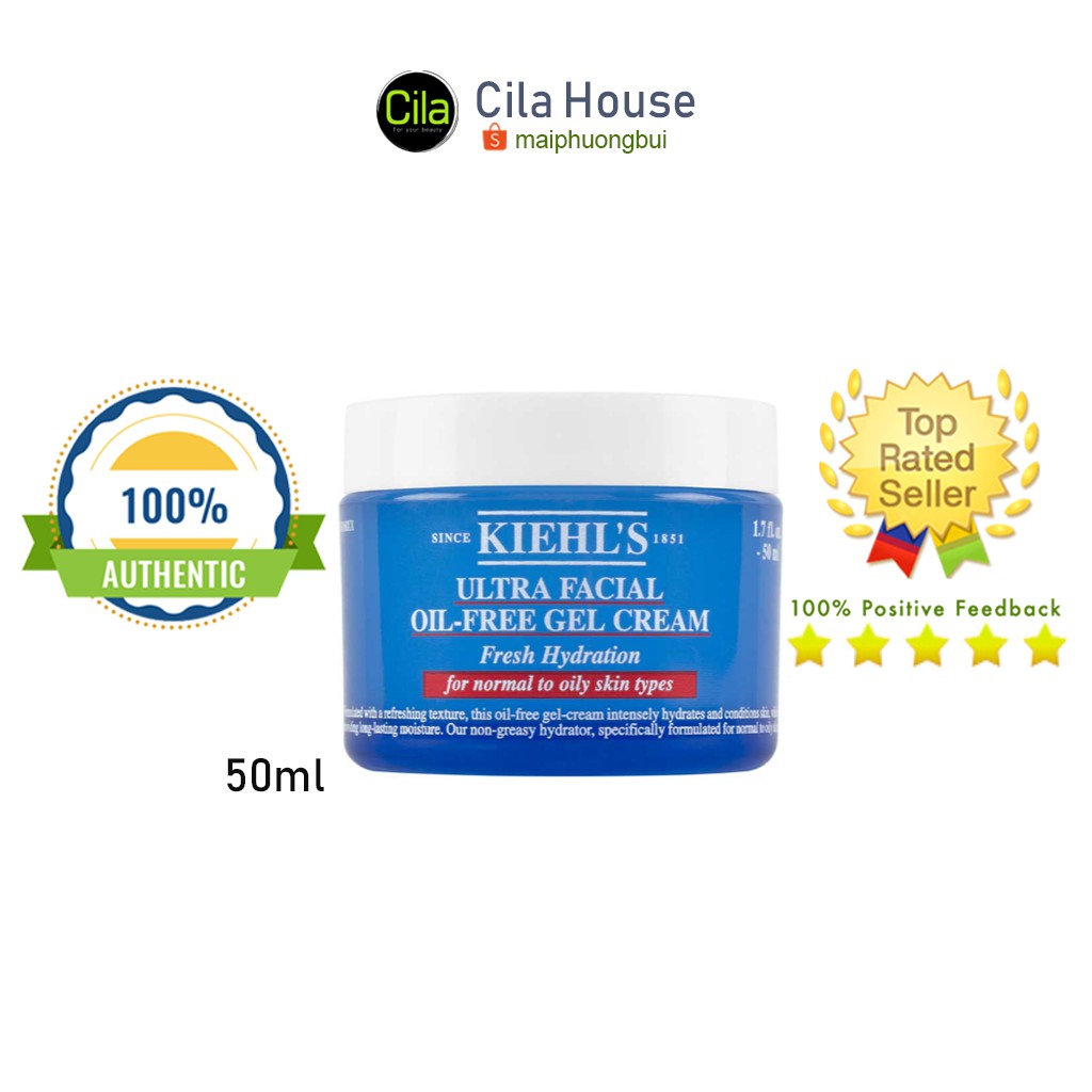 Kem dưỡng Kiehl’s Ultra Facial Oil free xanh - Cila House