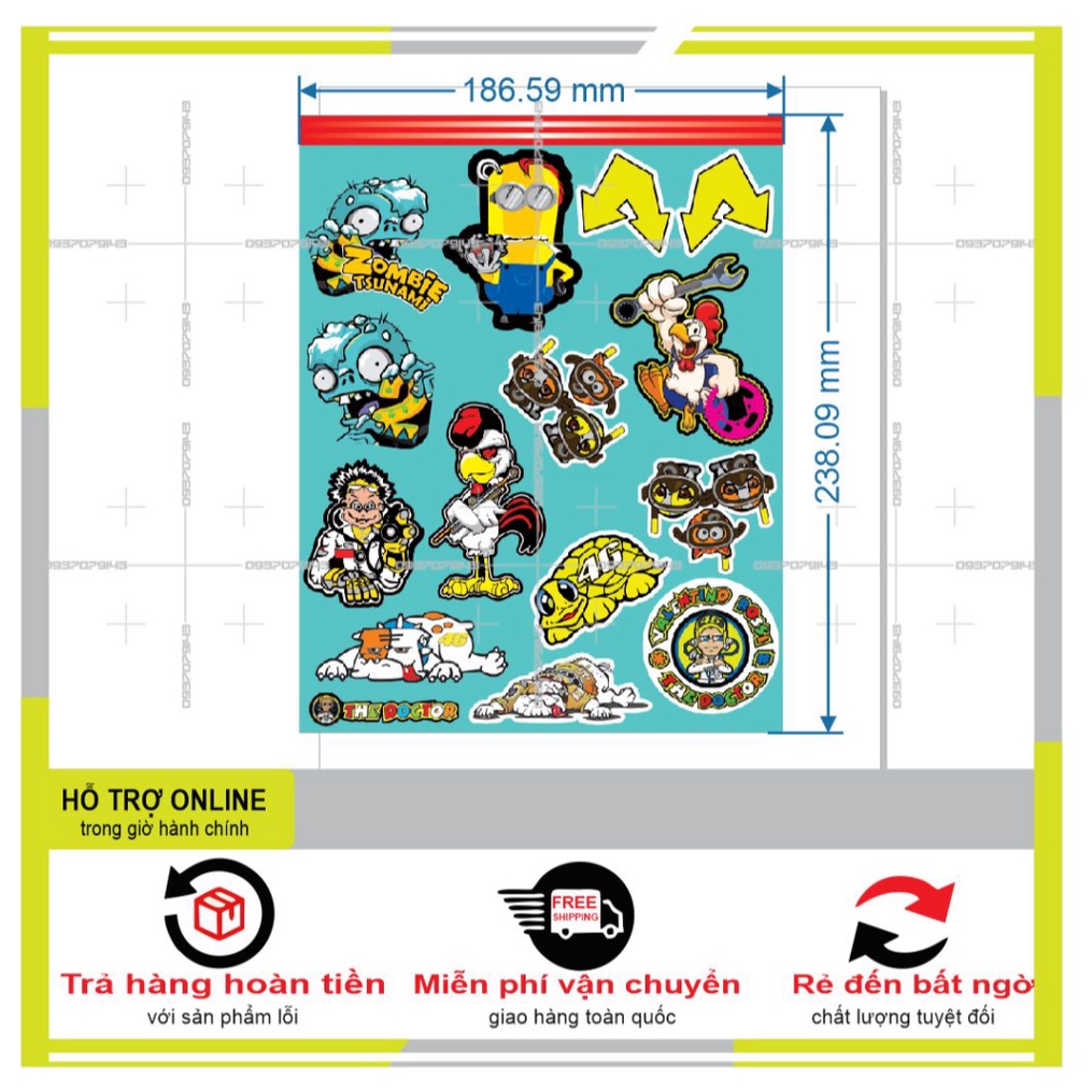 LOGO STICKER DÁN XE MÁY L 02 - SHINDECAL2