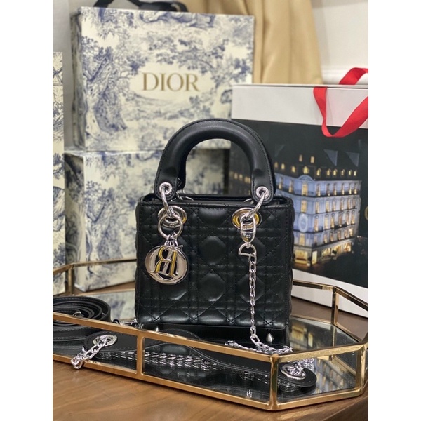 Túi D.O bản 2 quai xích và da pha xích sz:17cm