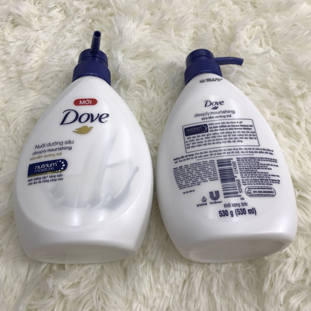 Sữa Tắm Dove Dưỡng Ẩm Chuyên Sâu Deeply Nourishing Thái Lan - 1000ml