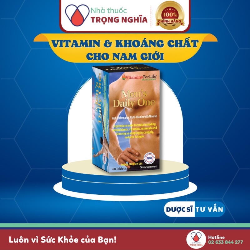 MEN’S DAILY ONE – Vitamin và khoáng chất hằng ngày dành cho nam giới