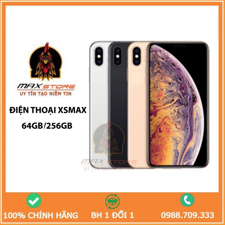 Điện thoại Xs Max bản quốc tế 64GB/256GB Mới 99% MAX STORE