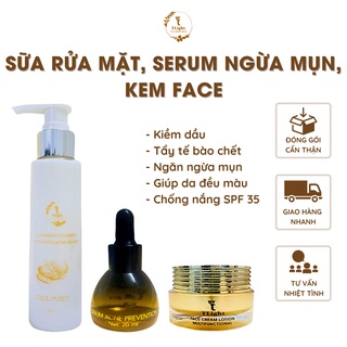 Bộ dưỡng sữa rửa mặt serum ngừa mụn kem face TLight ngừa mụn giảm thâm mụn ngăn mụn tái phát cho da mụn da nhạy cảm