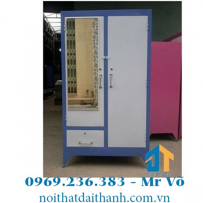 Tủ sắt quần áo 1m6 x 0.9m