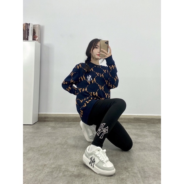 Áo NỈ NY Sweater MLB  monogram Hàng Xuất Xịn Chất Nỉ Siêu Đẹp loại 1