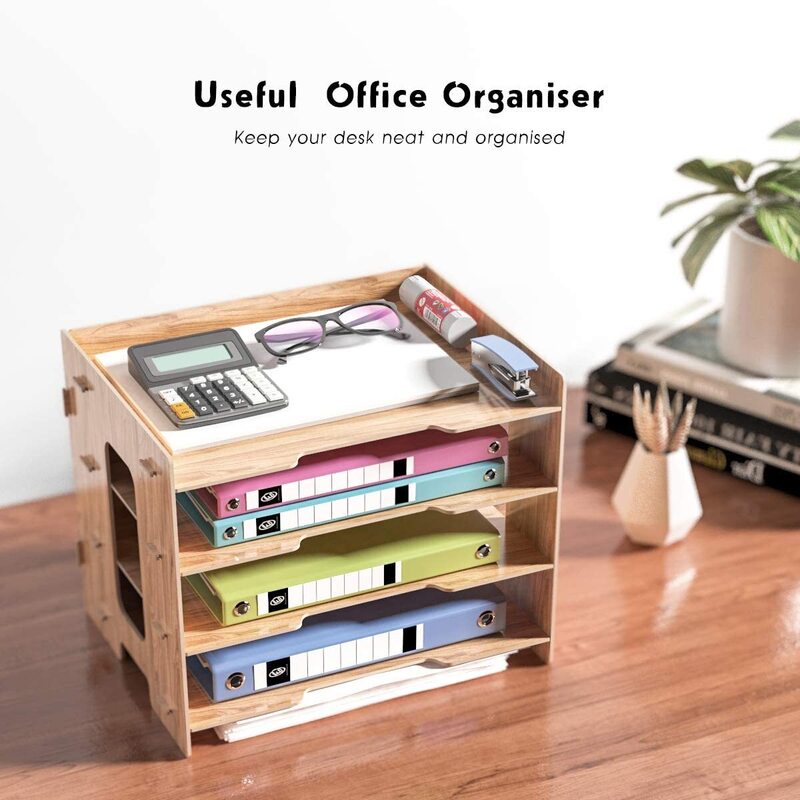 Kệ đựng văn phòng phẩm bằng gỗ COTO.STOCA-007 | D33 x R25 x C26cm | Kệ đựng hồ sơ | Kệ văn phòng