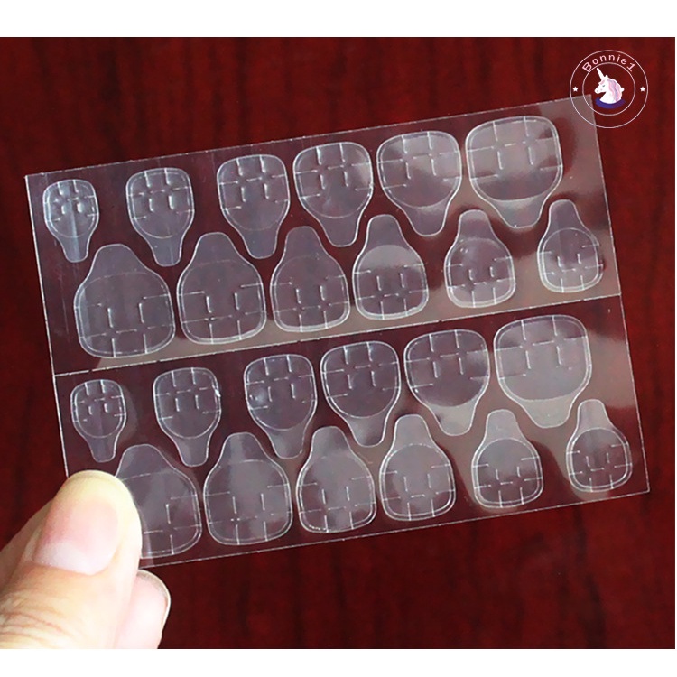 Miếng Dán Trang Trí Móng Tay Trong Suốt Hai Mặt Chống Thấm Nước