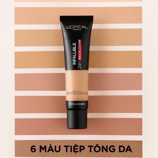 CHÍNH HÃNG Fullsize - Kem nền L’OREAL INFALLIBLE MATTE COVER 24h | BigBuy360 - bigbuy360.vn