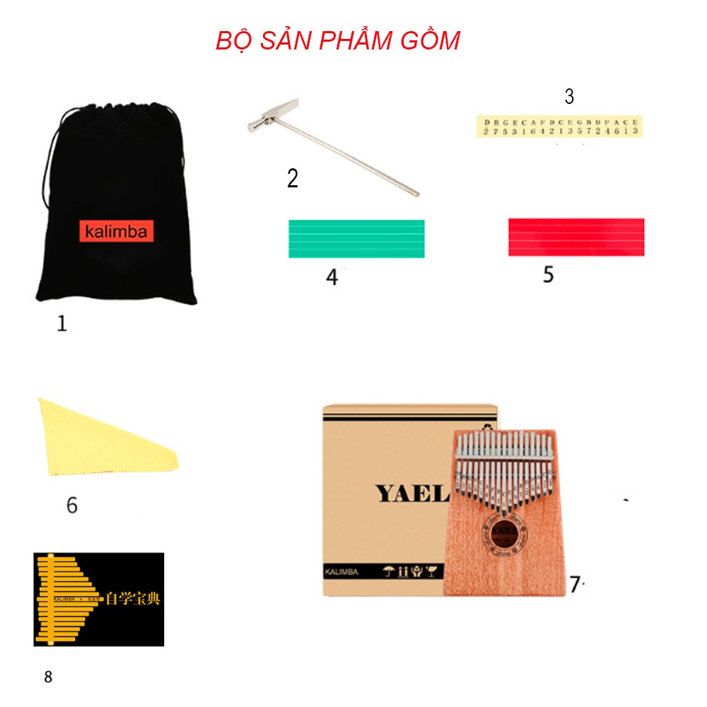 Đàn Kalimba Có Hướng Dẫn Chơi Tiếng Việt Thumb Piano BWS