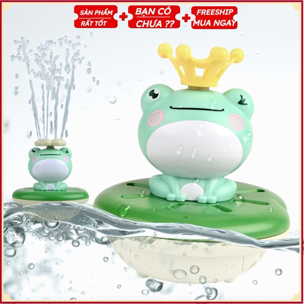 PVN28917 Đồ chơi nhà tắm con ếch phun nước cho bé ( kèm 5 phụ kiện ) T2