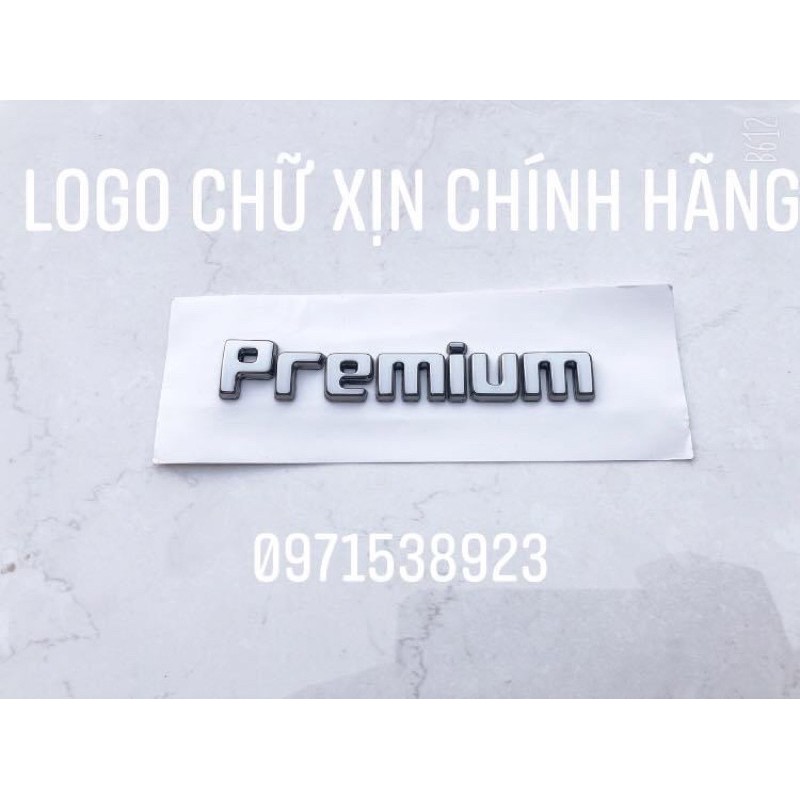 [ giá rẻ nhất ] logo chữ premium xịn chính hãng