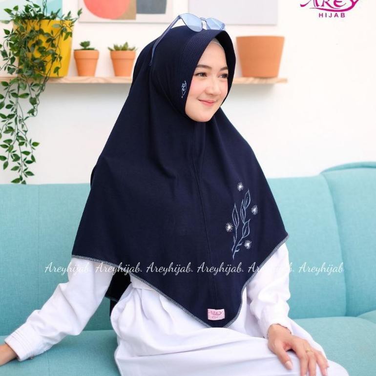 Khăn Hijab Husna Arey Thêu Họa Tiết Phong Cách Hồi Giáo