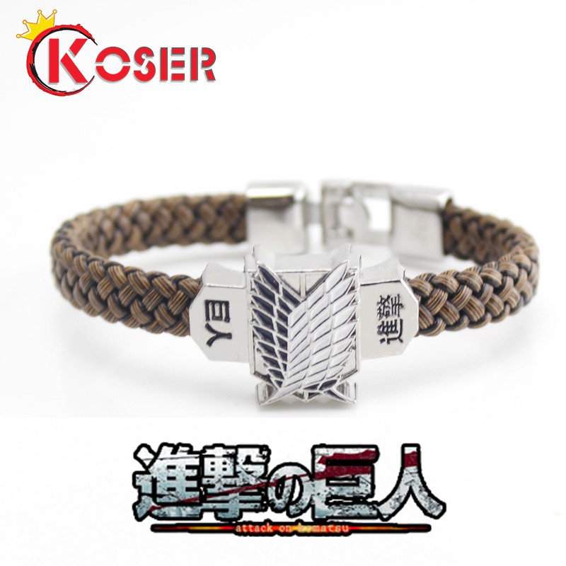 Vòng đeo tay hợp kim anime Attack on Titan của quân đoàn điều tra