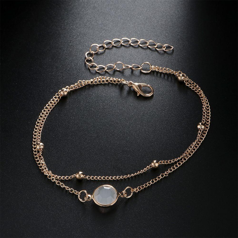 Lắc Chân Đính Hạt Hình Quả Dứa Thời Trang Mùa Hè Cho Nữ