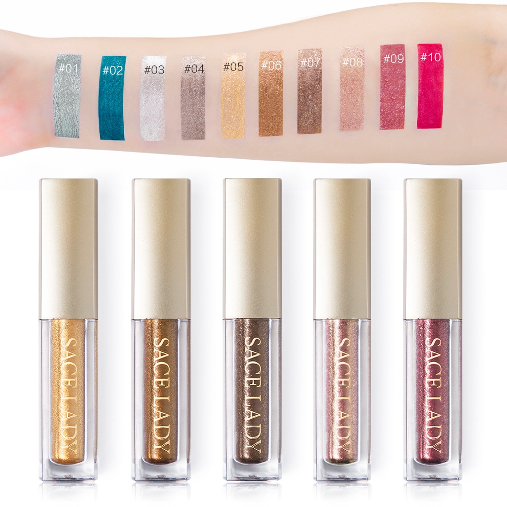 💋MAX Party Makeup Beauty Long Lasting Metallic Glow Shimmer Shiny Liquid Eyeshadow | BigBuy360 - bigbuy360.vn