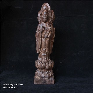 Tượng gỗ phật bà quan thế âm bồ tát