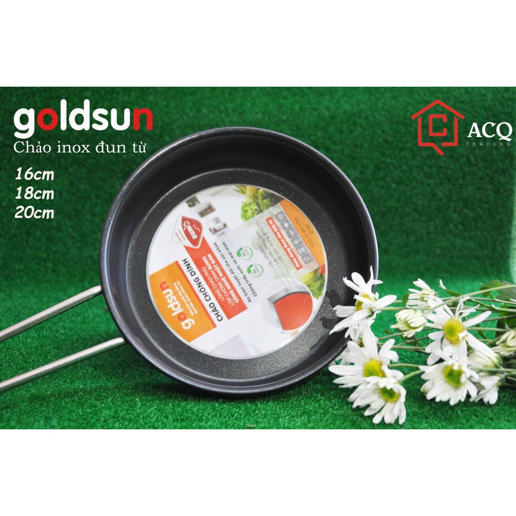 Chảo từ chống dính Goldsun Size 16-20cm phù hợp mọi loại bếp