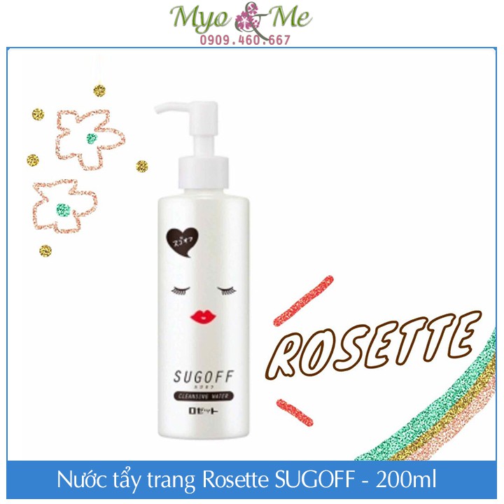 (Mới) Nước tẩy trang Rosette SUGOFF Cleansing Water - 200ml