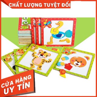 Tranh ghep gỗ nam châm cho bé
