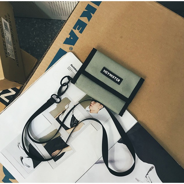 HeyMister - Ví thời trang vải Canvas chống nước cao cấp HM14