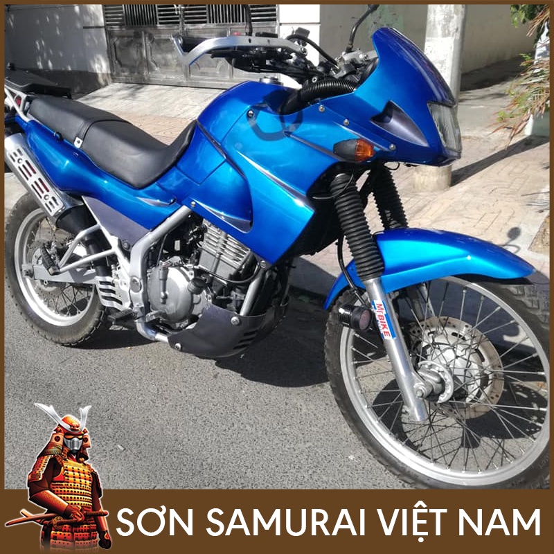 Chai sơn màu xanh s137 son Samurai