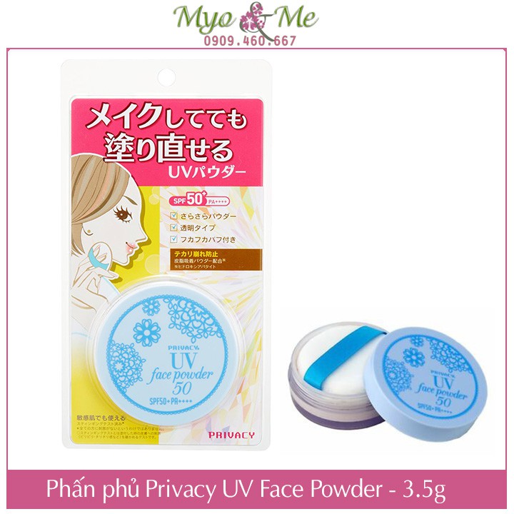 (Mẫu mới) Phấn phủ Privacy UV Face Powder chống nắng kiềm dầu SPF50+/PA++++