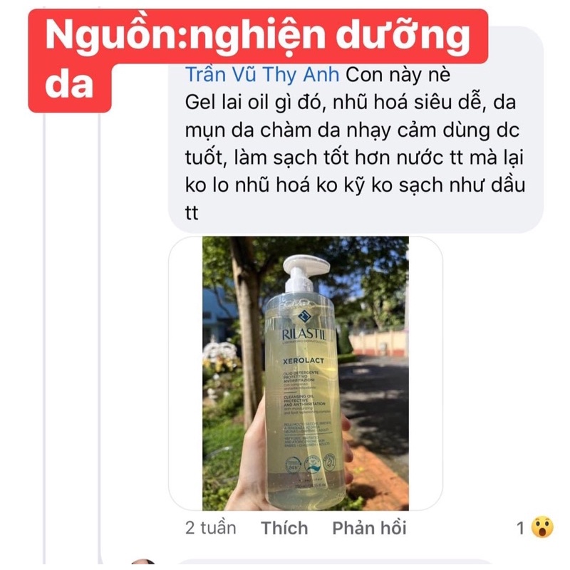 Dầu tẩy trang Rilastil