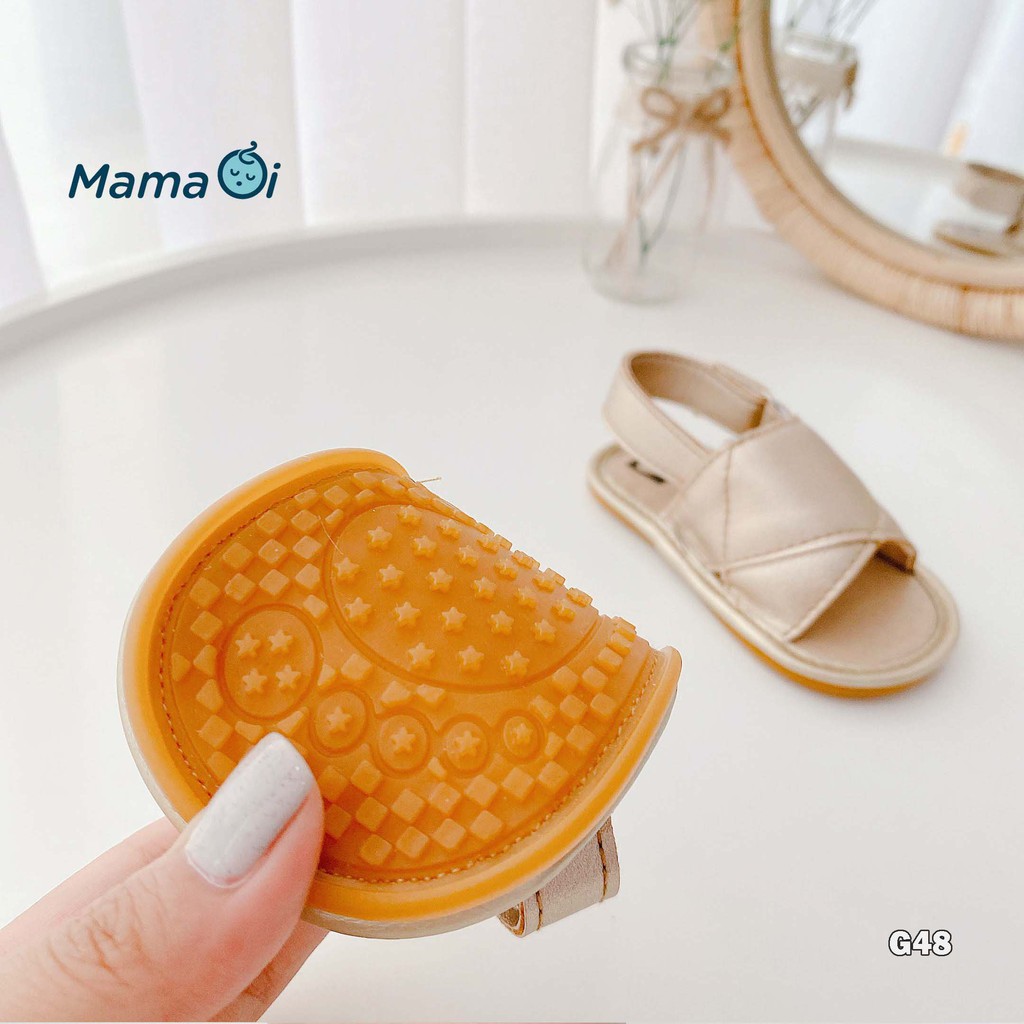 Giày sandal đến nhựa màu da dễ mang cho bé tập đi của Mama Ơi - Thời trang cho bé