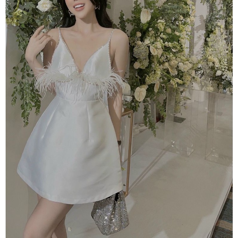 ĐẦM SUÔNG 2 DÂY KẾT ĐÁ PHỐI LÔNG VŨ