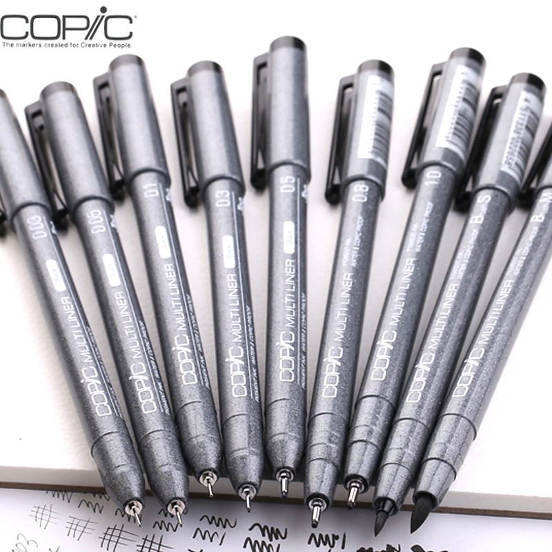 Bút line đi nét Copic Multiliner mầu Đen -Sepia