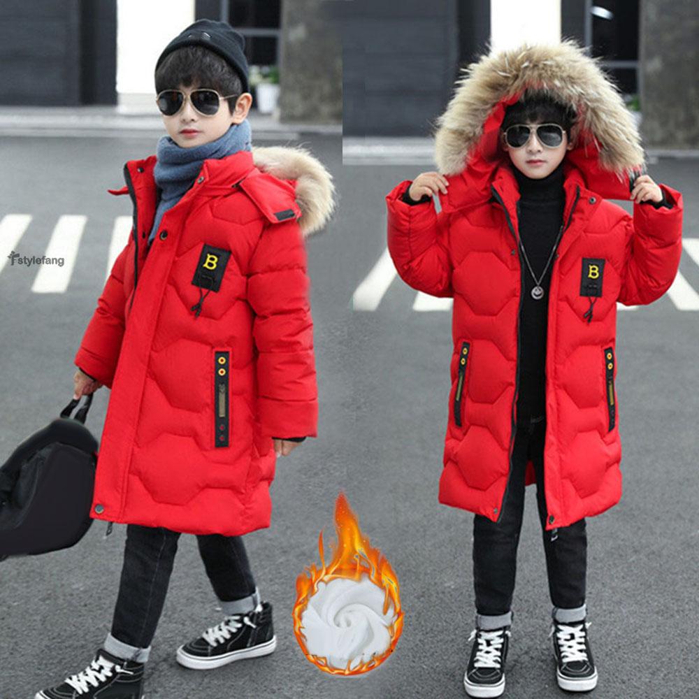 Coats Outerwear Parka Zipper Long sleeve Long Trench coat Hooded Coat Padded Kids' Puffer Boy Bomber Winter Quilted Hot