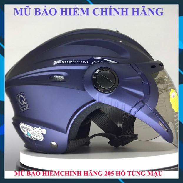 Mũ bảo hiểm nửa đầu GRS A737K bạc bóng [ Chính Hãng ]