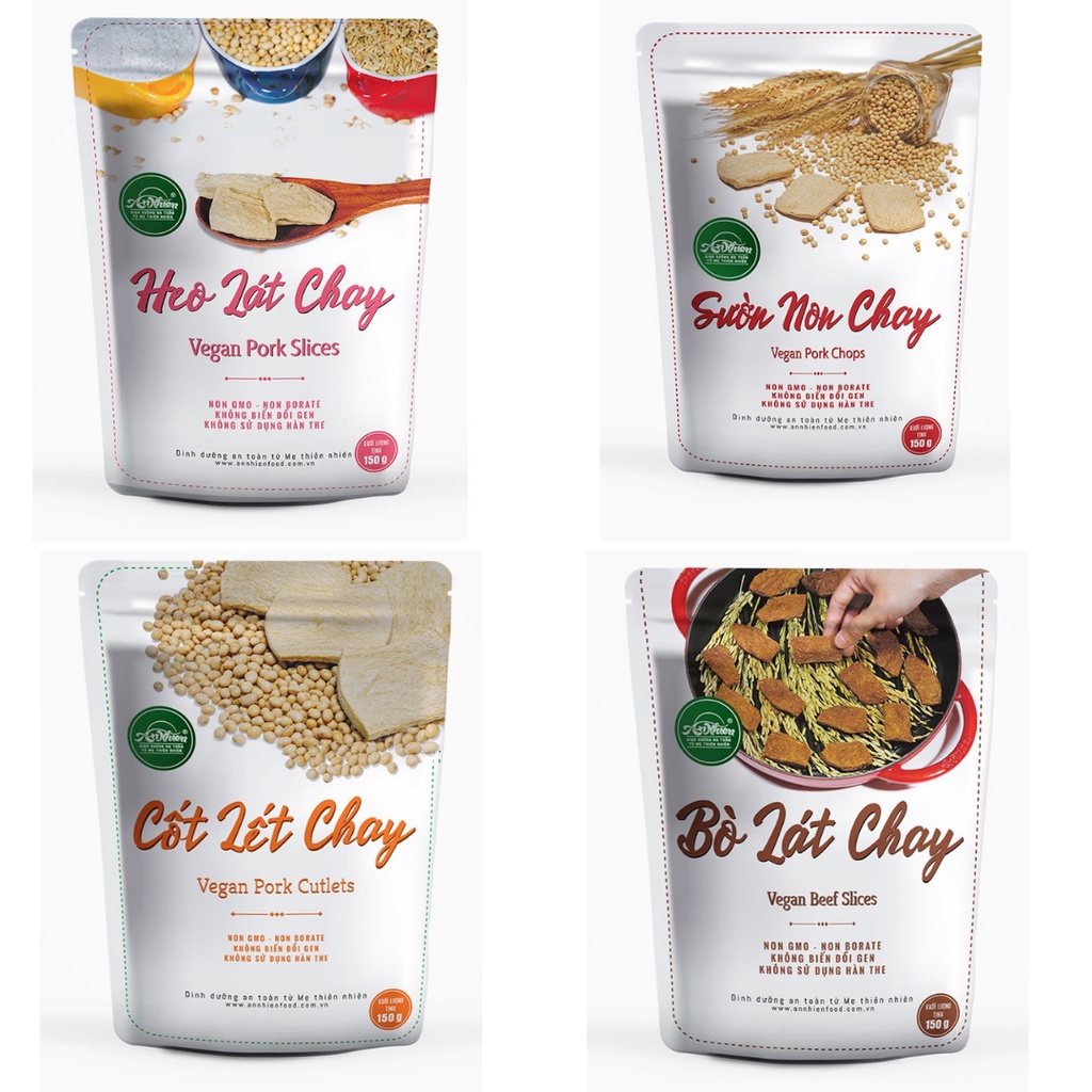 Bò Lát Chay An Nhiên 150G Không Biển Đổi Gen - Thực Phẩm Chay Chính Hãng An Nhiên