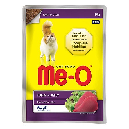 [Mã PET50K giảm Giảm 10% - Tối đa 50K đơn từ 250K] Pate mèo Me-o dạng gói 80g ( 5 vị)