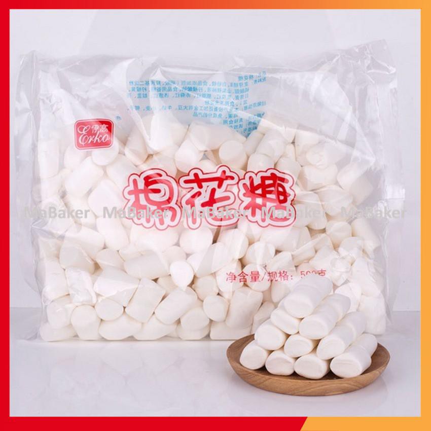 Kẹo marshmallow, nougat 5kg trắng, nhiều màu và hình dáng, làm kẹo hạnh phúc, bông gòn, bấc - MaBaker