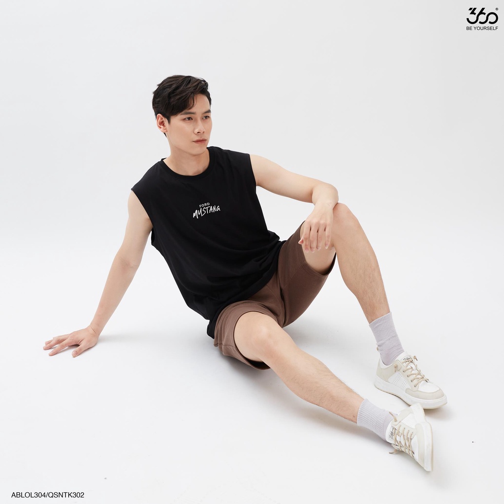 Áo tanktop nam 360 BOUTIQUE ba lỗ thời trang cotton thoáng mát - ABLOL304
