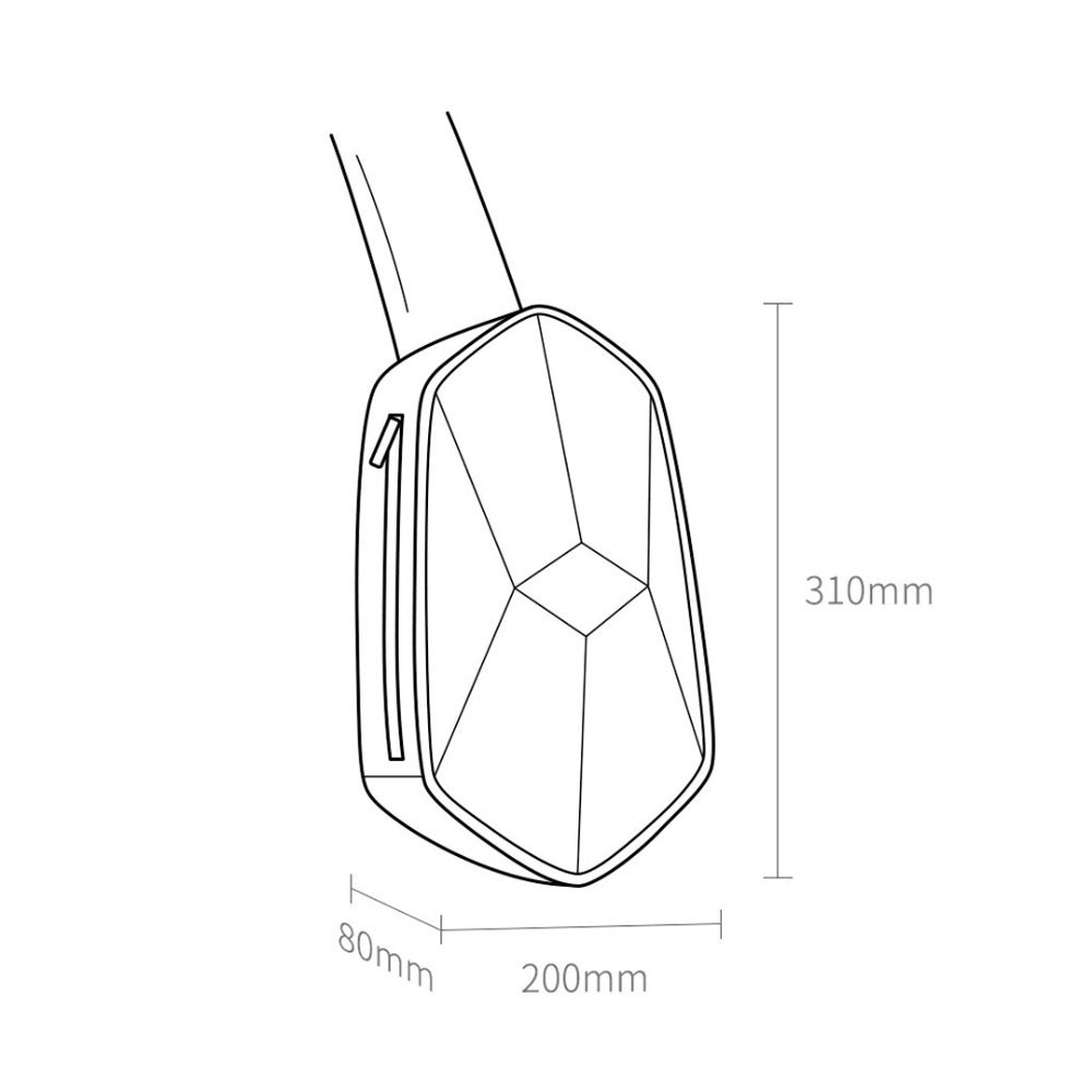 Túi đeo chéo Xiaomi Beaborn chống thấm nước tích hợp cổng sạc USB