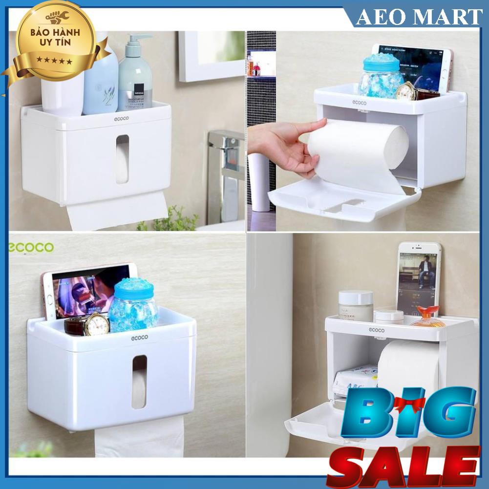 Big sale -  kệ để giấy nhà vệ sinh,Kệ treo giấy vệ sinh đa năng Ecoco D-08 ()