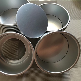 HCM - Khuôn nhôm M5 12.5cm nguyên khối tròn đế rời làm bông lan