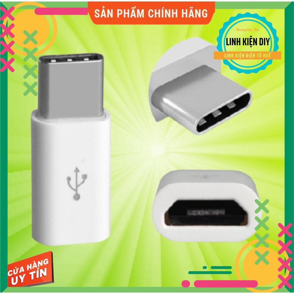 Đầu cắm chuyển đổi từ Micro USB sang Type C chất lượng cao