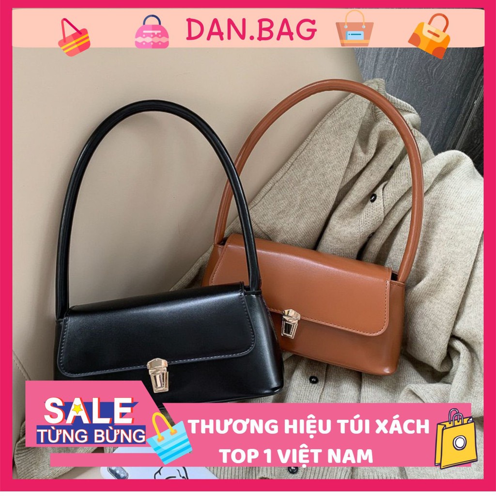 Túi Xách Nữ Mini Da PU cao cấp - Túi Xách Nữ da trơn kẹp nách phối dây tròn sang chảnh lịch sự mã 7020