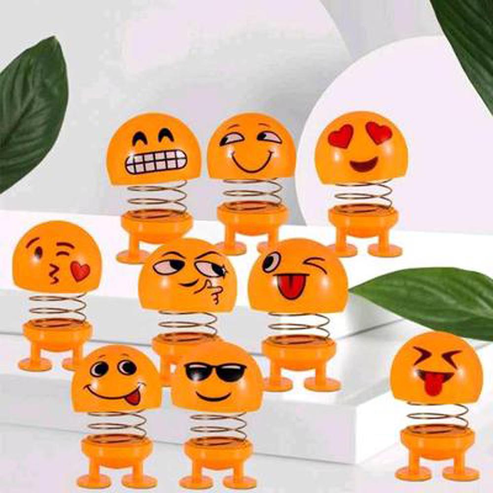 Mặt Dây Chuyền Hình Emoji Bằng Nhựa ABS Dễ Thương Trang Trí Xe Hơi